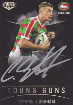 2019 NRL Elite - Young Guns Signature Series Black #YGB12 Campbell Graham Front